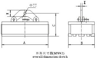 MW42系列吊运方坯、型钢用起重电磁铁